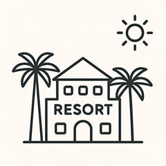 リゾートのイラスト