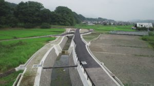 古川河川工事