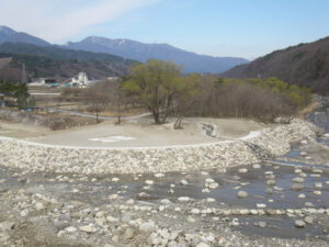大武川合流部護岸工事