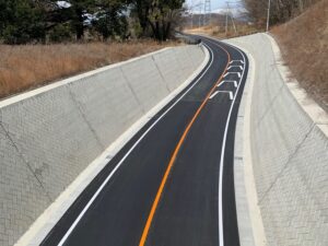 茅野北杜韮崎線(新府バイパス)道路工事
